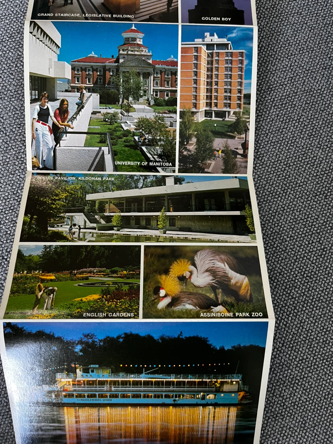 Winnipeg traviltime postcard Souvenir Picture Story Book - photo 3