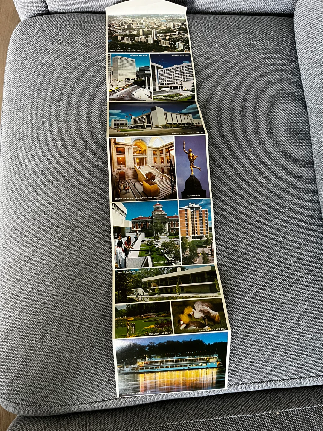 Winnipeg traviltime postcard Souvenir Picture Story Book - photo 5