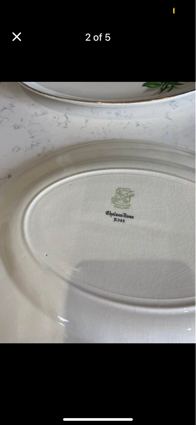 2 vintage Rose platters - photo 4