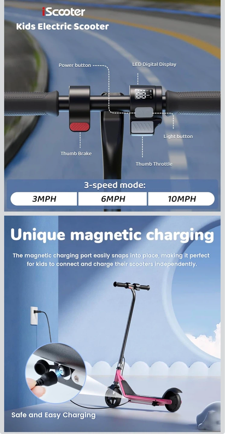 iScooter Kids Electric Scooter - photo 2