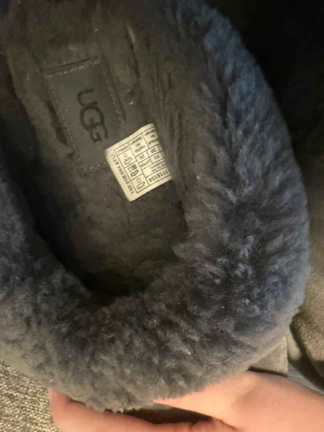 Ugg Grey Suede and Shearling Slippers - photo 4