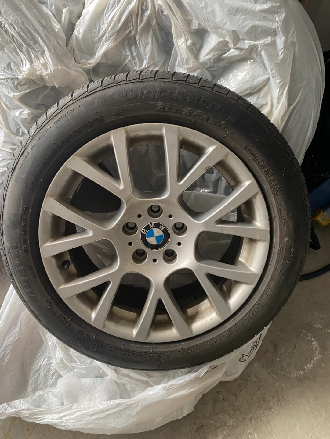 BMW Alloy Wheel w Pirelli Cinturato All Season Tire 245/50 R18 - photo 2