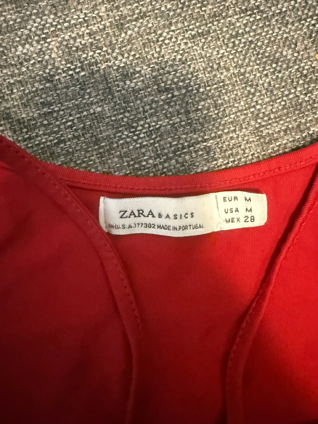 Red Zara Basics Camisole - Size Medium - photo 3