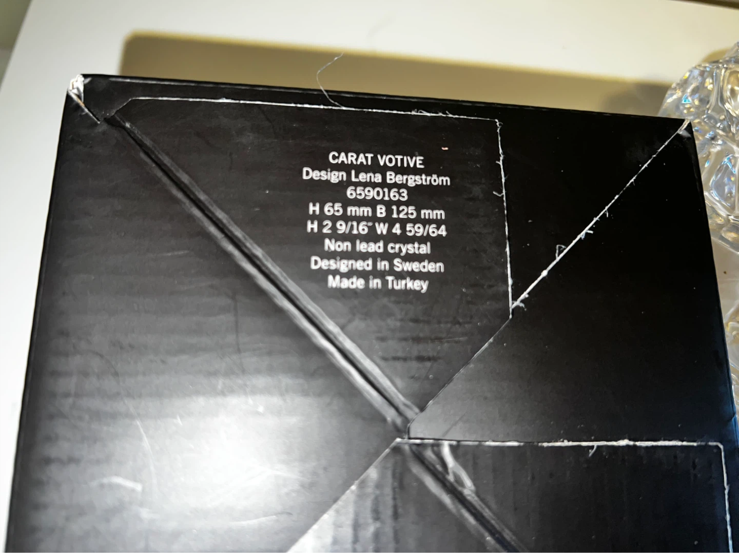 New-Orrefors Carat Votive Candle Holder - photo 3