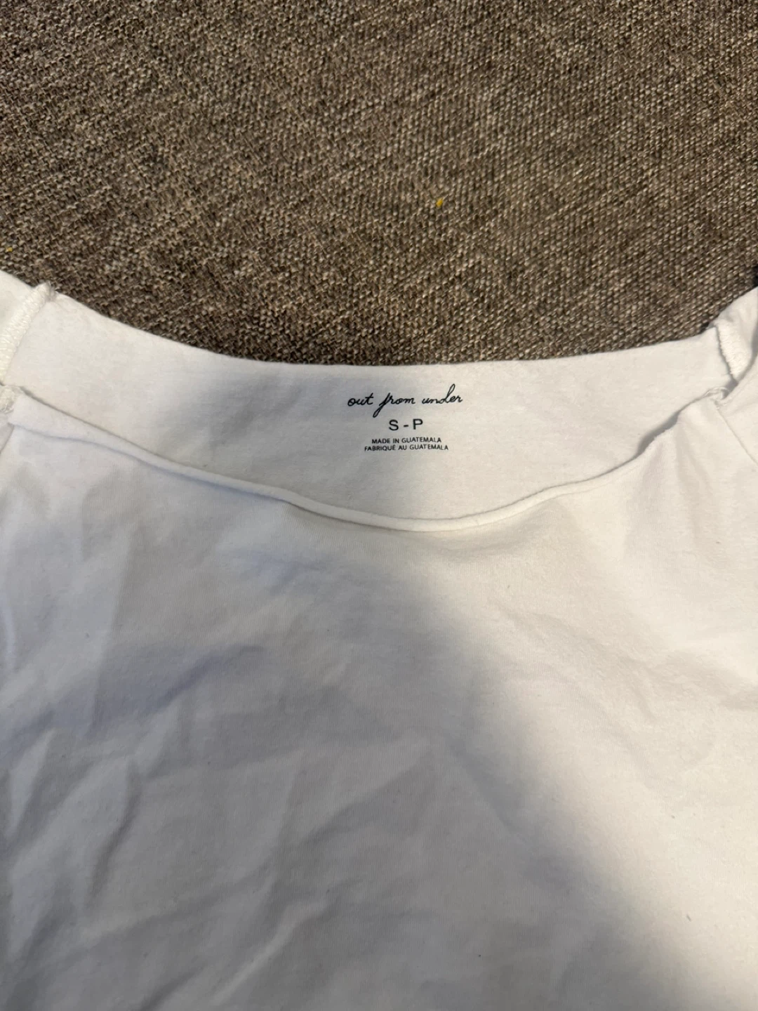 Out From Under White Cap Sleeve Top S-P - photo 2