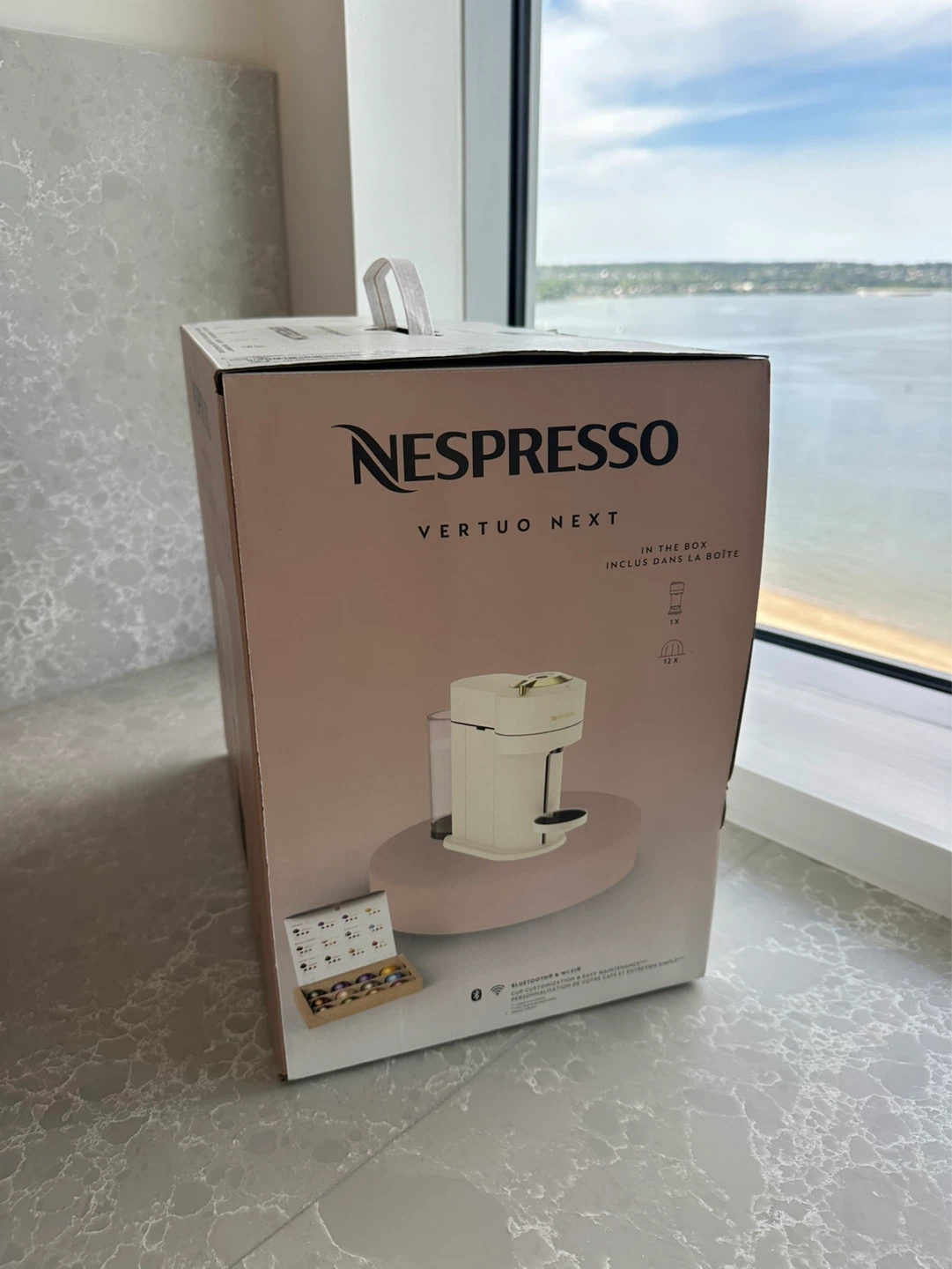 BNIB Nespresso Vertuo Next Coffee Machine - White & Gold - photo 3