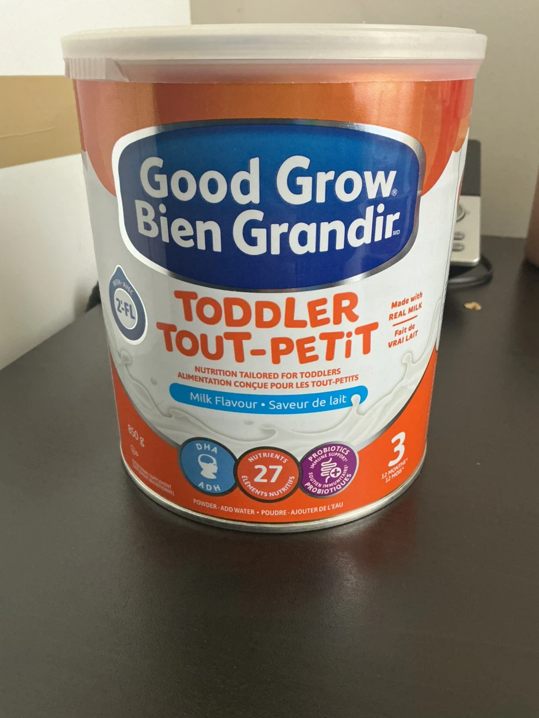 Good Grow Bien Grandir Toddler Formula - Milk Flavour - 850g