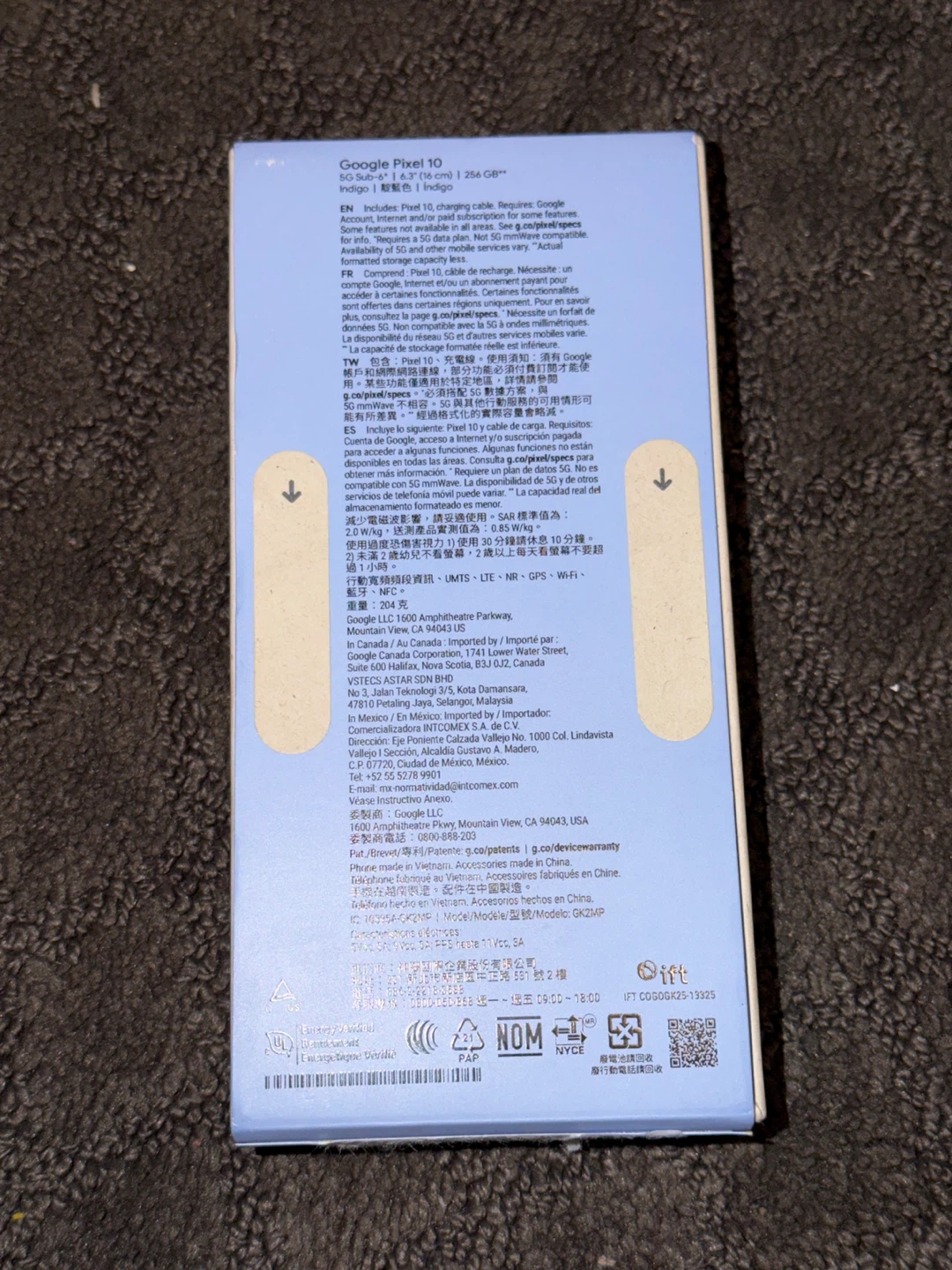 Google Pixel 10 Smartphone - Indigo - 256 GB - photo 2