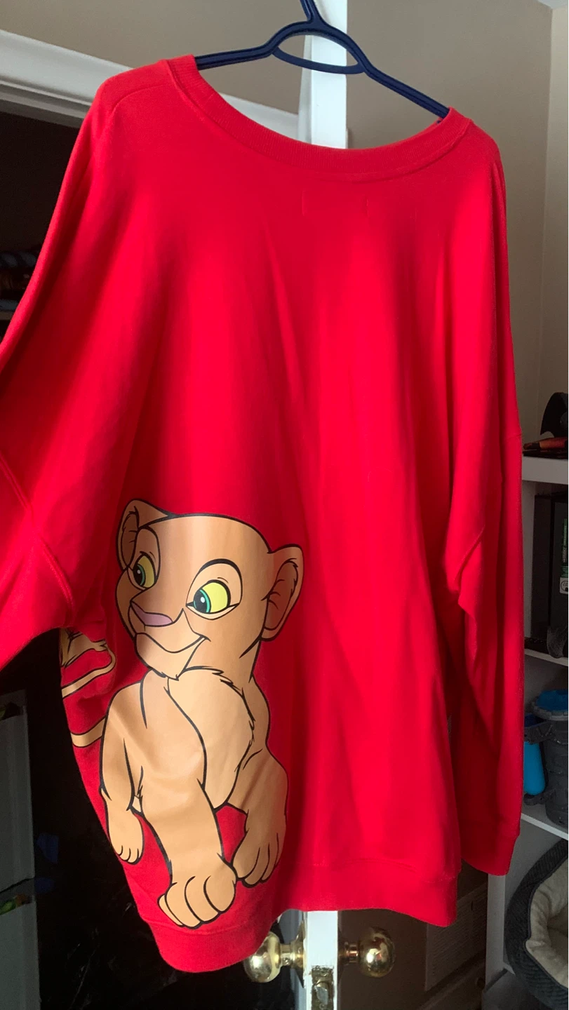 Disney World The Lion King Red Pullover Sweatshirt XXL - photo 2