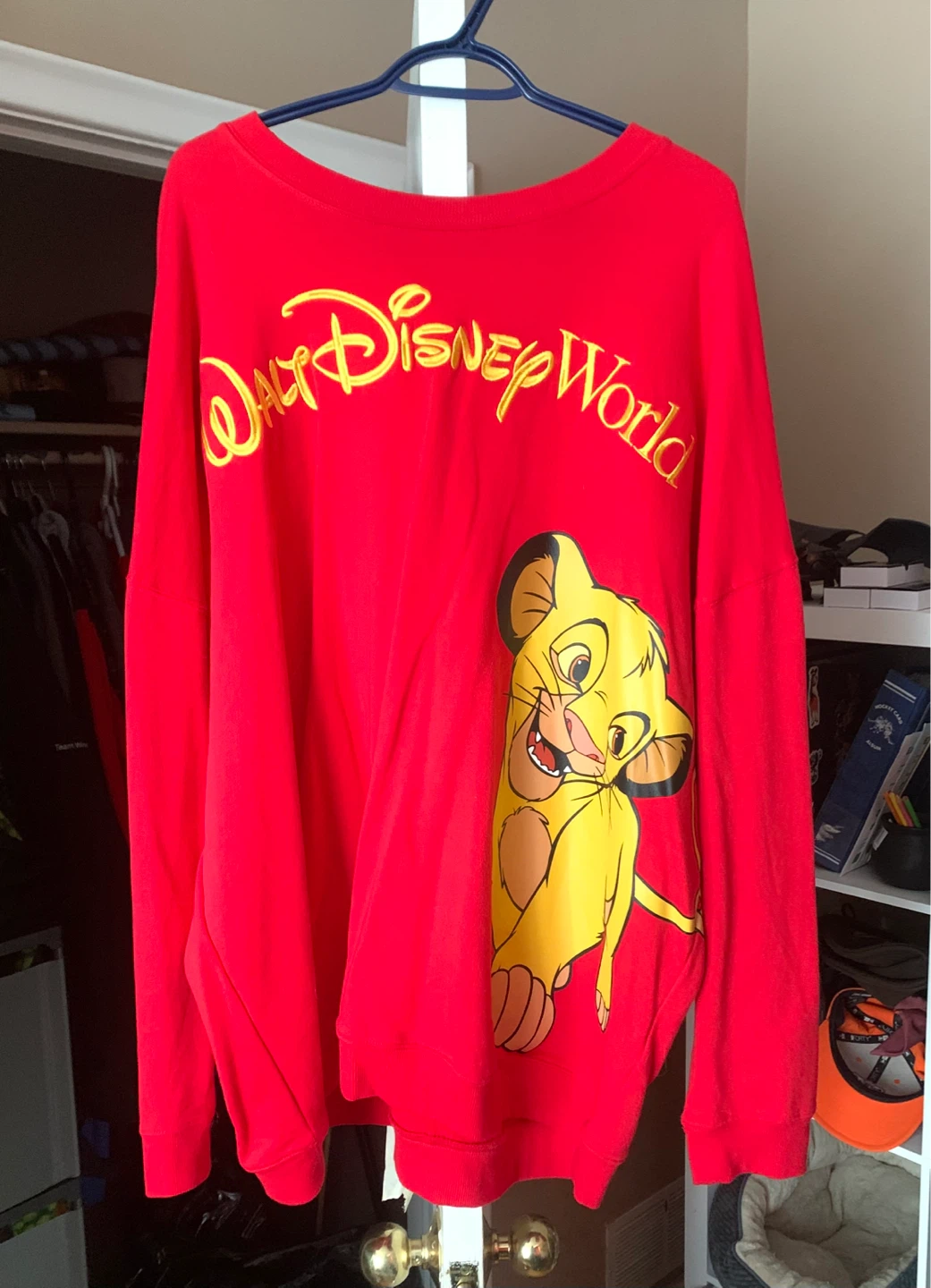 Disney World The Lion King Red Pullover Sweatshirt XXL
