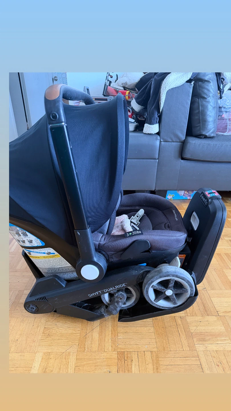 Evenflo Shyft Dual Ride Travel System with Car Seat Base