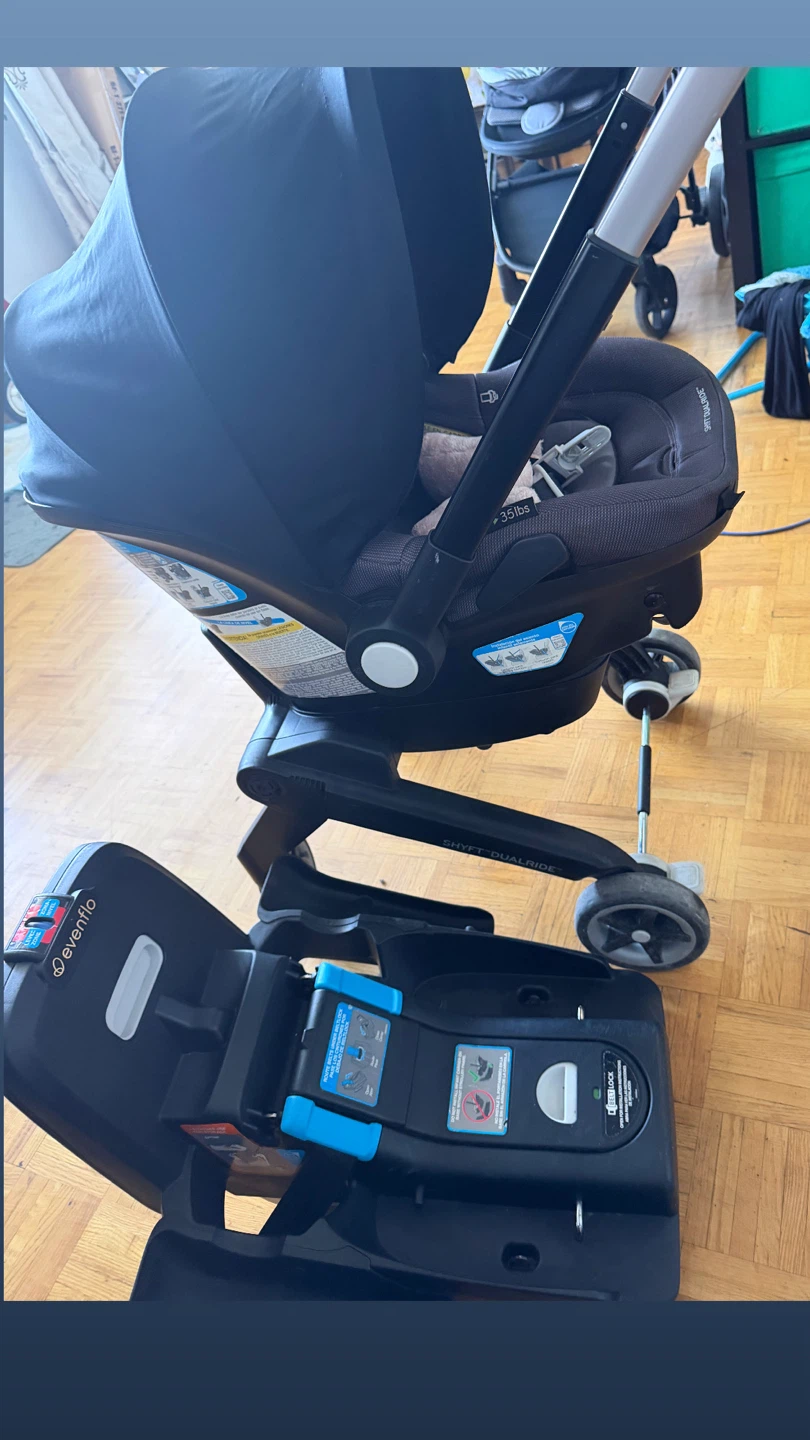 Evenflo Shyft Dual Ride Travel System with Car Seat Base - photo 4