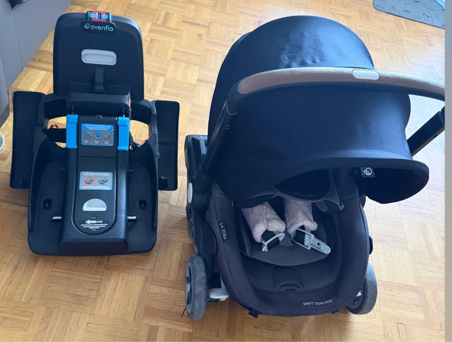 Evenflo Shyft Dual Ride Travel System with Car Seat Base - photo 3