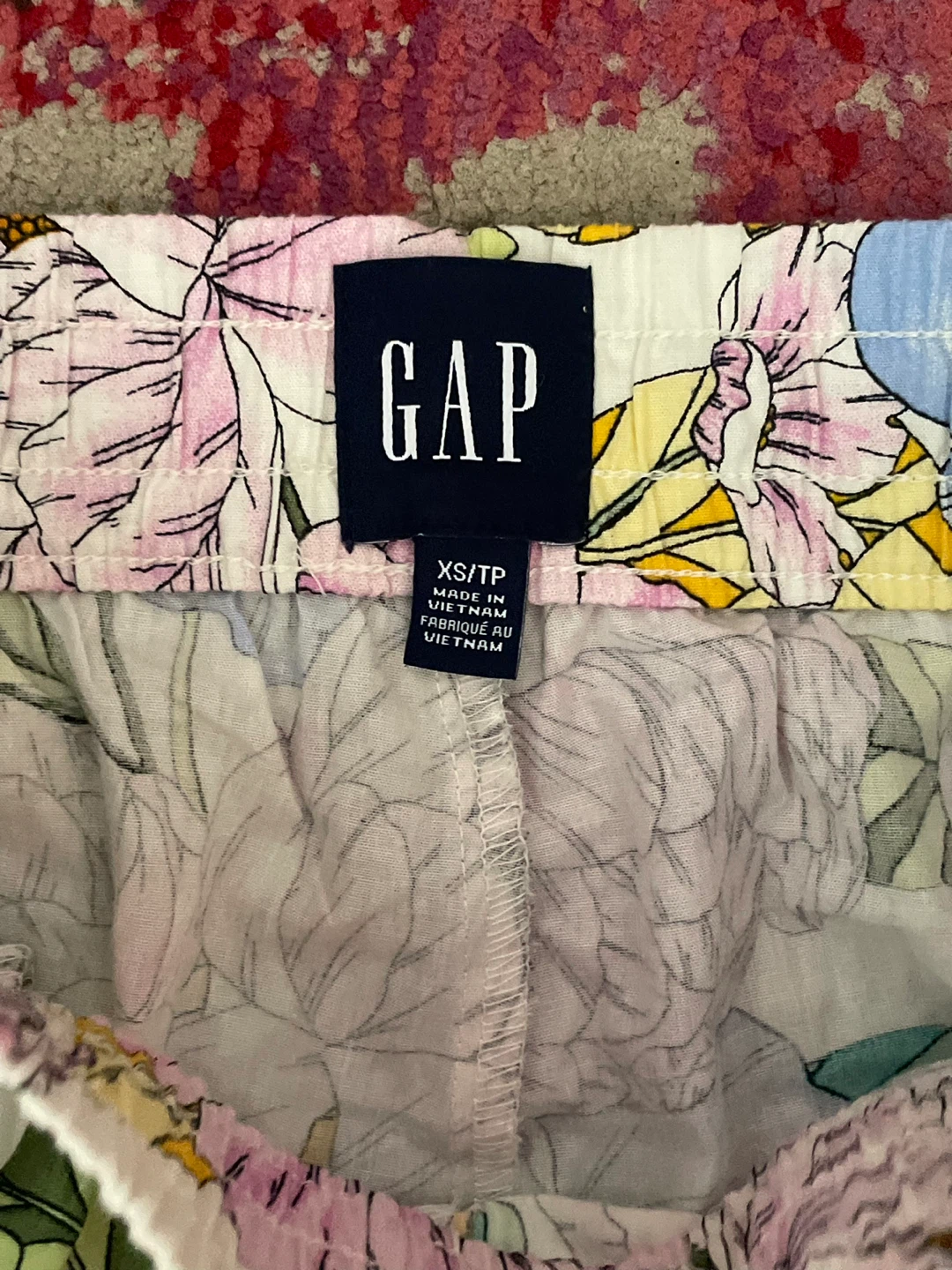 GAP Floral Print Wide Leg Pants XS/TP - photo 2