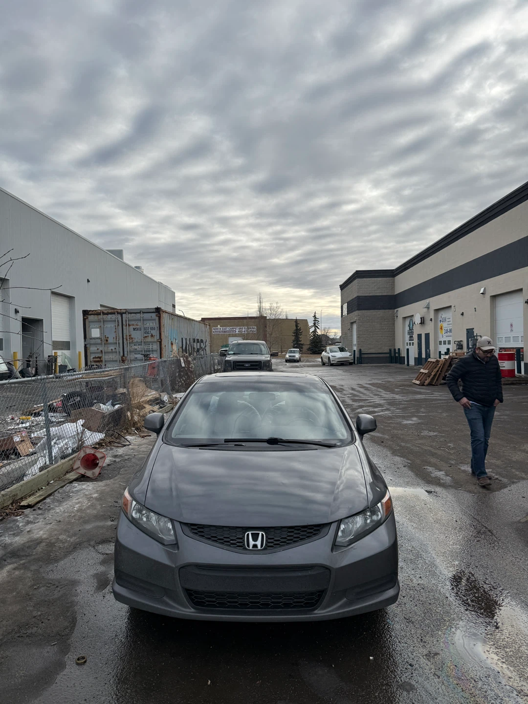 Gray Honda Civic Coupe 2012 - photo 2