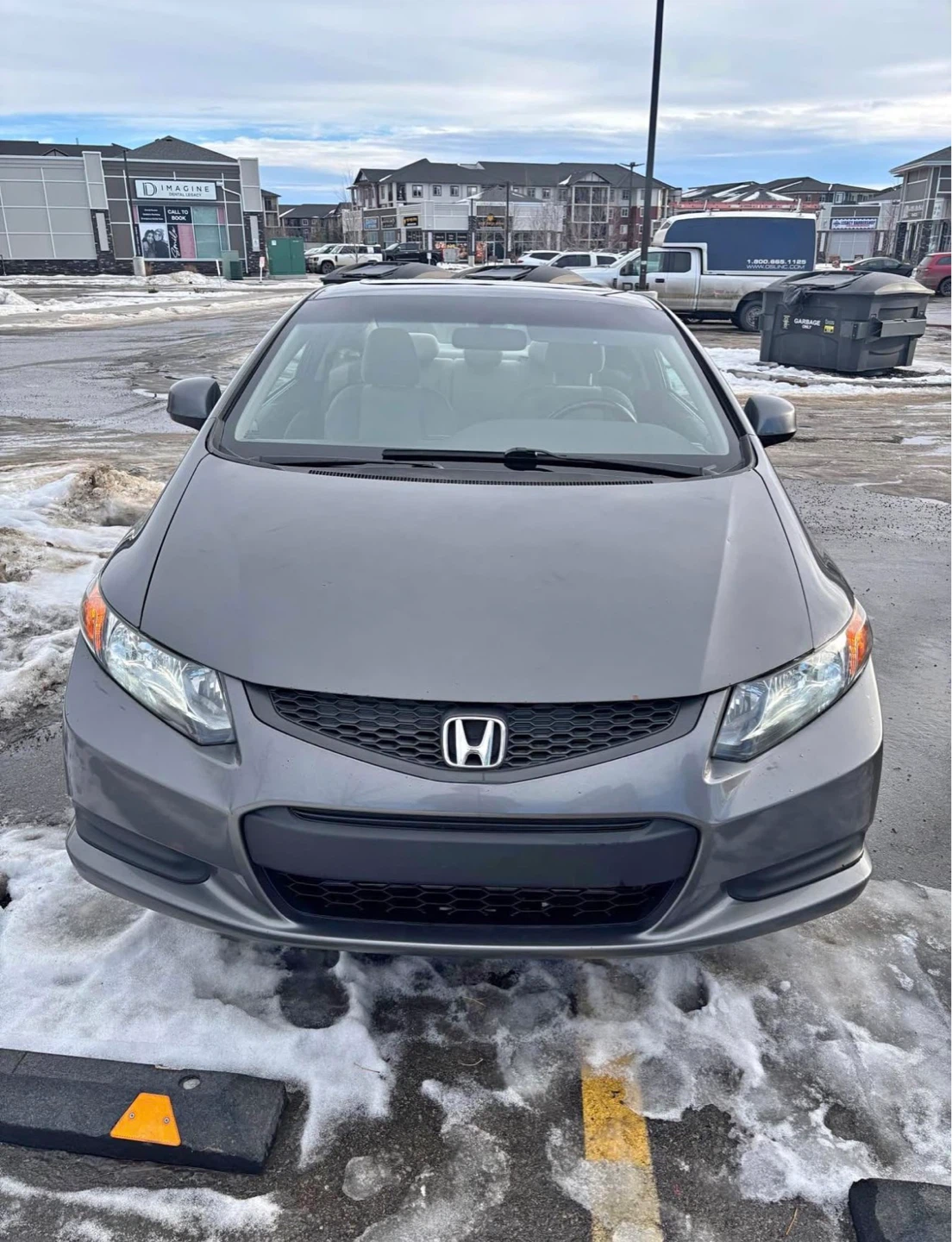 Gray Honda Civic Coupe 2012 - photo 4