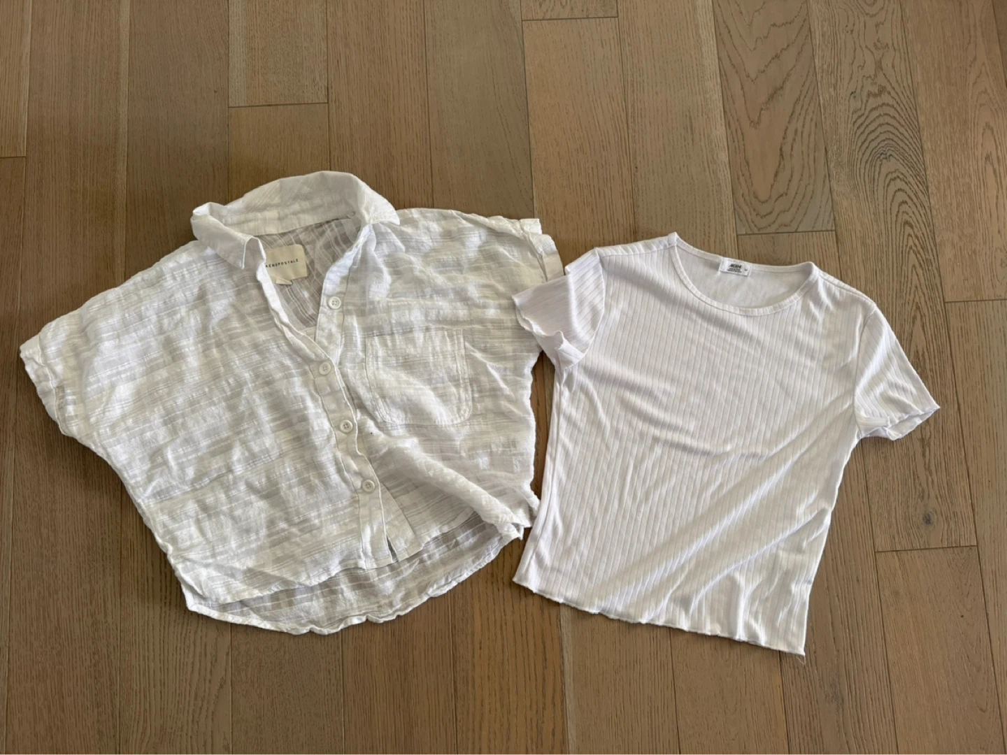 White summer  tops $15 for both - woman’s size small - photo 2