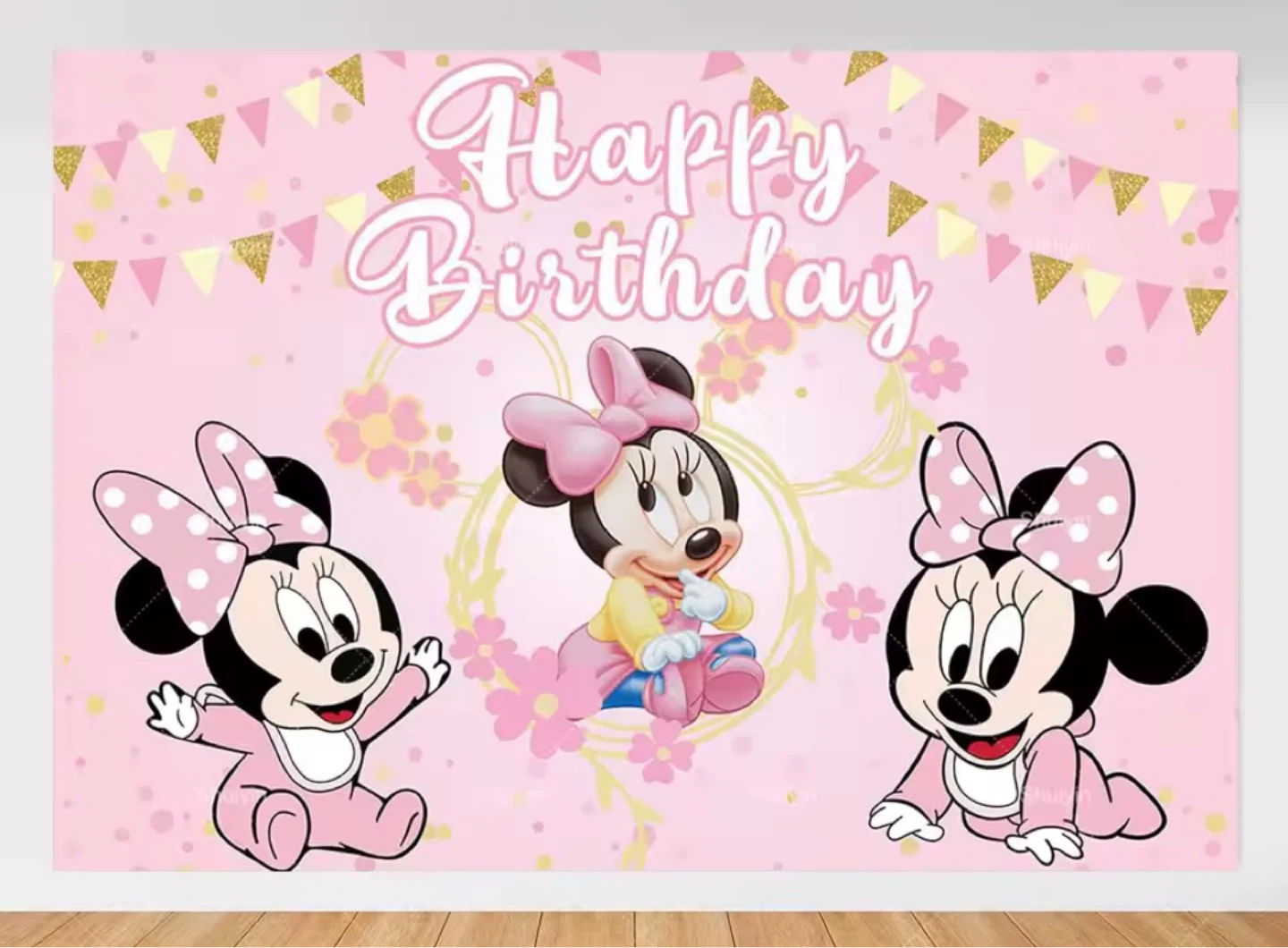 Minnie Mouse Birthday Photo Backdrop