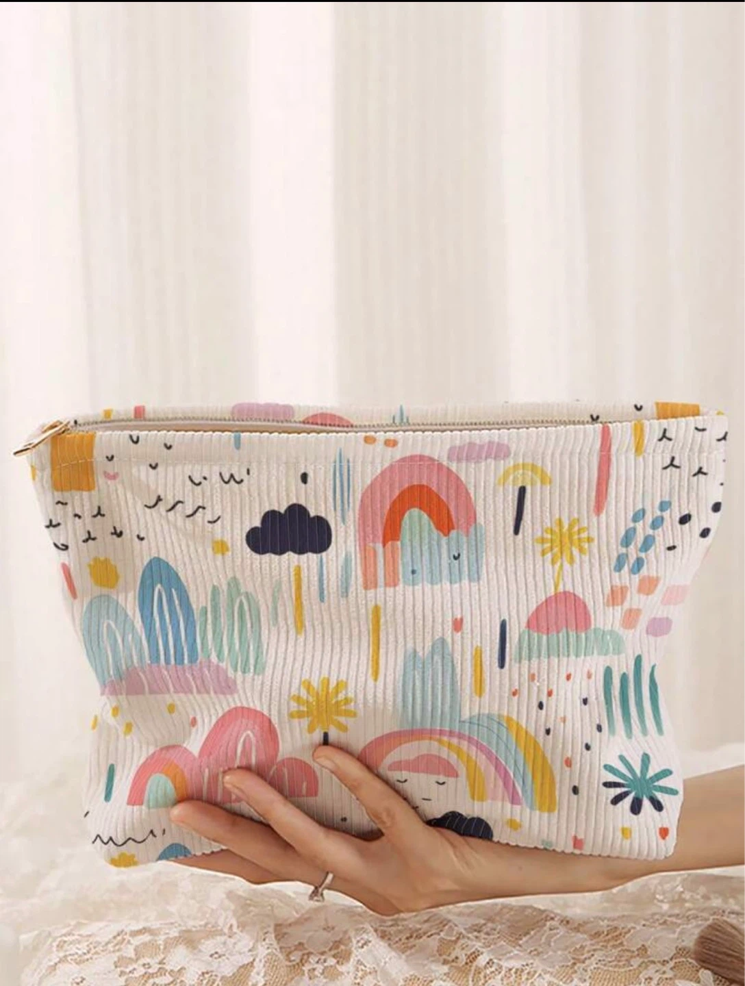 Cosmetic makeup organizer bag