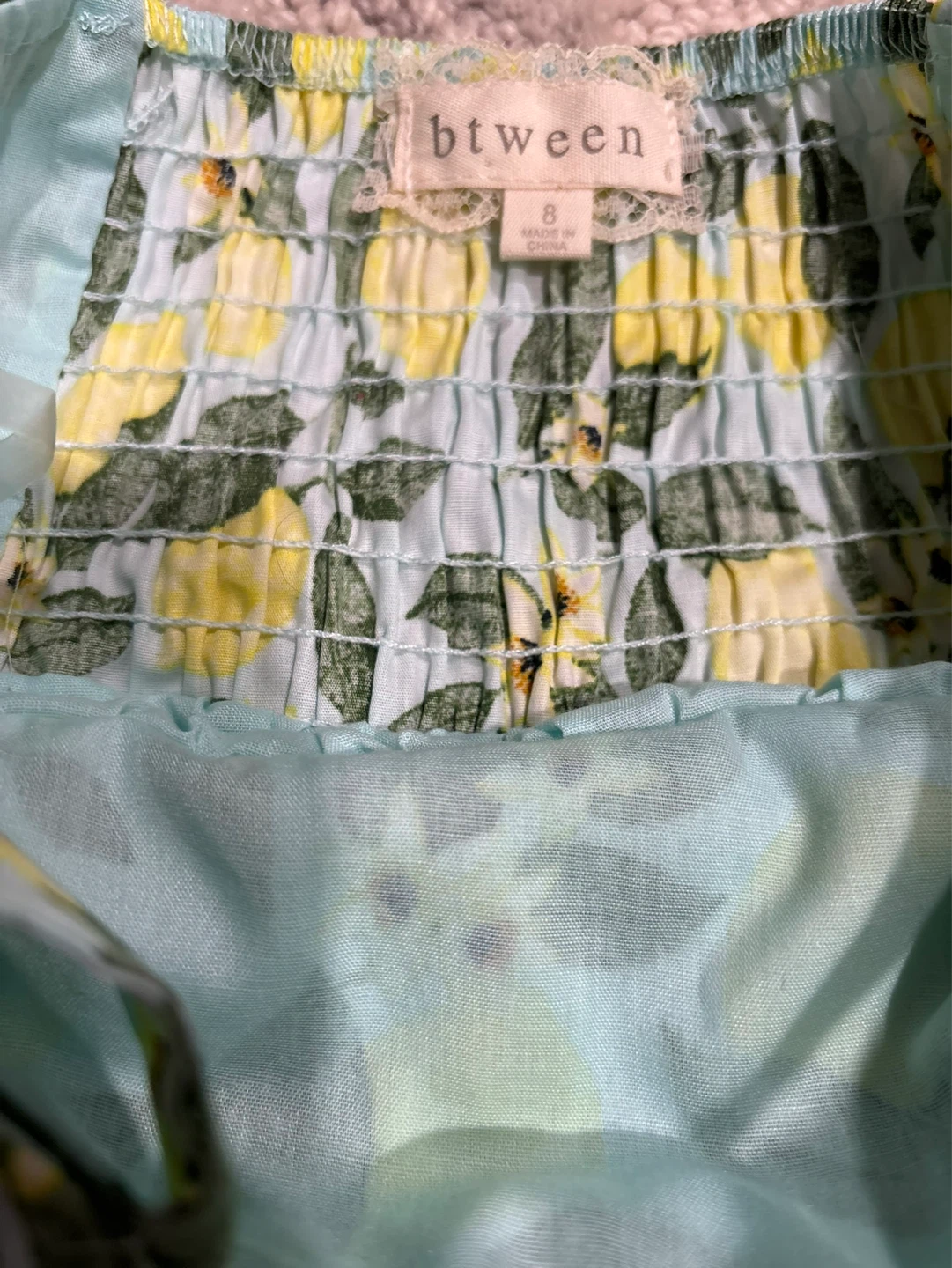 Btween Lemon Print Dress Size 8 - photo 3