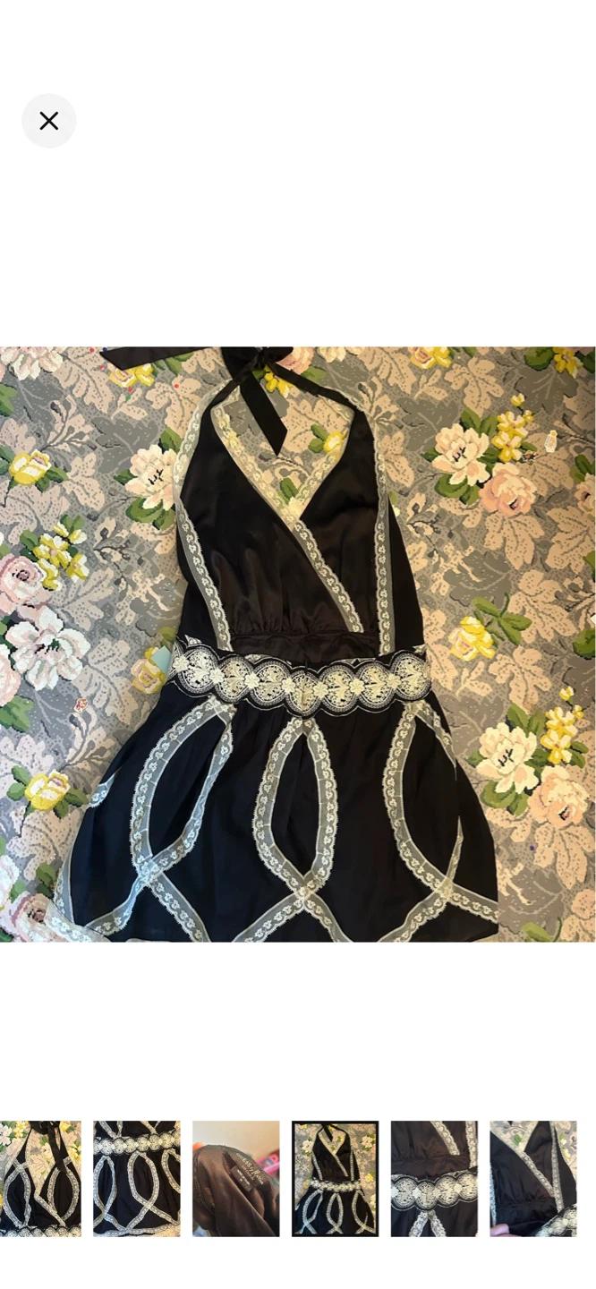 GUESS by Marciano Black Dress with Lace Detail - Size Medium - photo 5