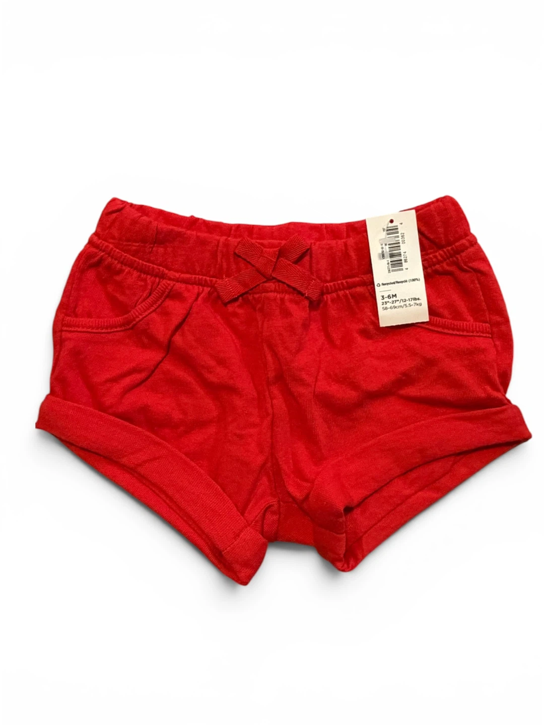 Baby Red Shorts 3-6M