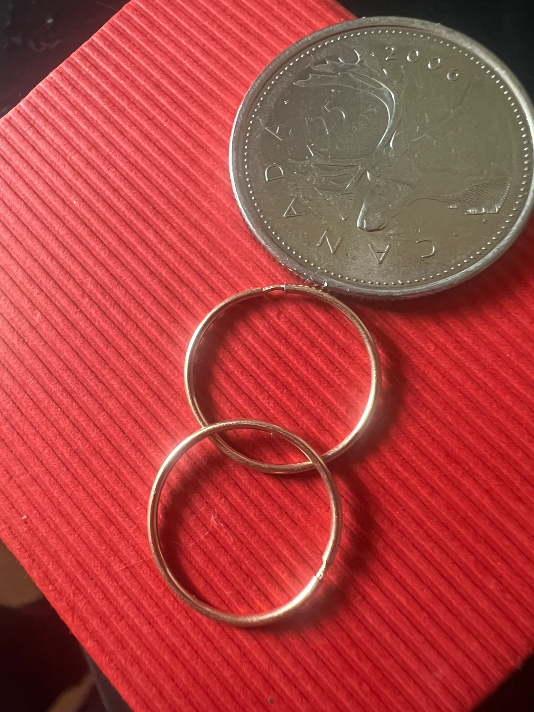 14 k Gold Hoop Earrings