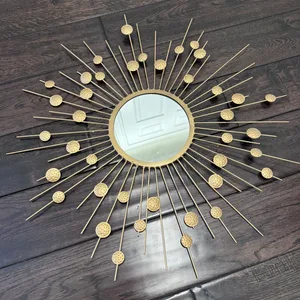 Gold Sunburst Starburst Mirror