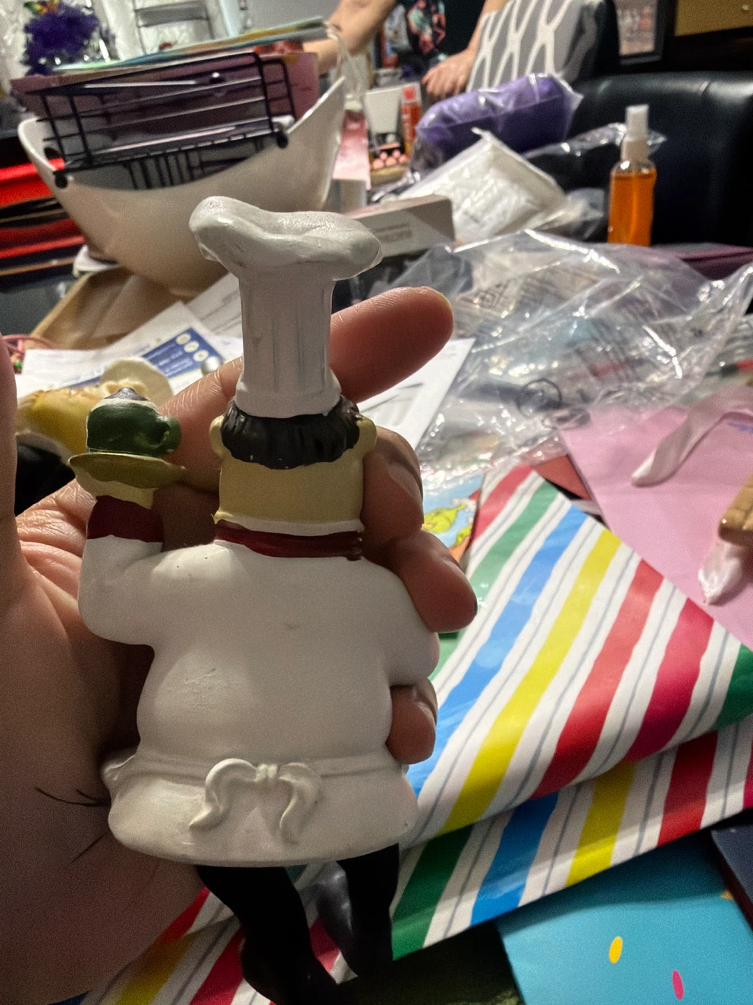 Chef Figurine with Coffee Cup and Kettle - photo 2