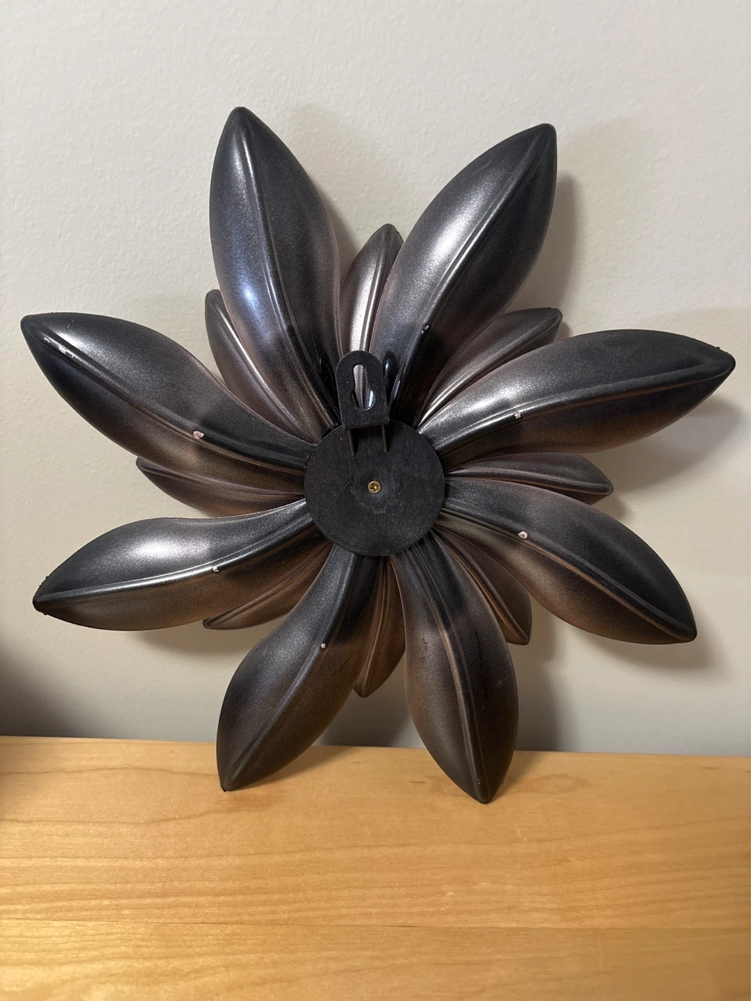 Metallic Rose Gold Flower Wall Decor - photo 2