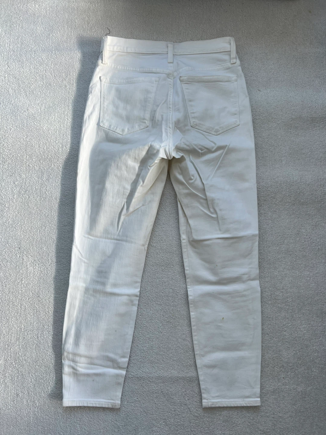 J. Crew 9" High-Rise Toothpick Jeans White Size 29 - photo 3