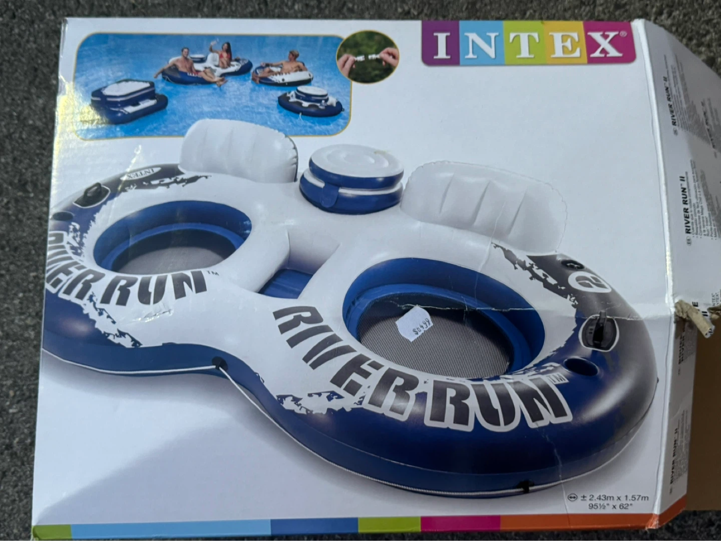 INTEX River Run 2-Person Inflatable River Tube