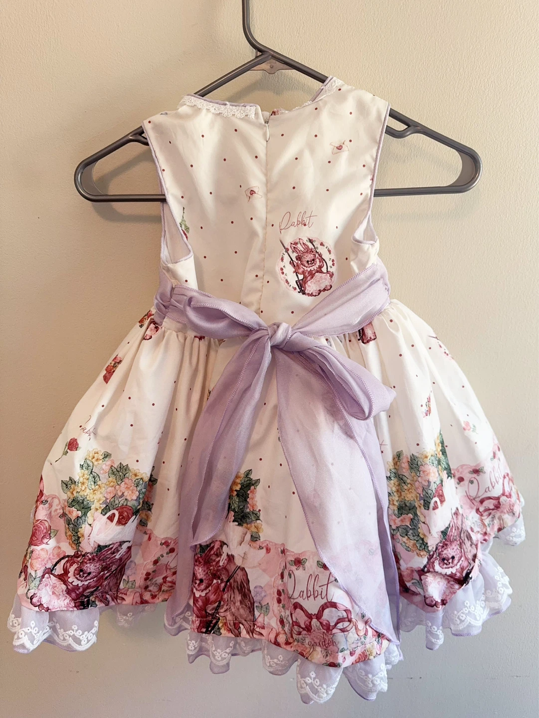 Girls' Monet purple Dress with Apron 5-6T - photo 2
