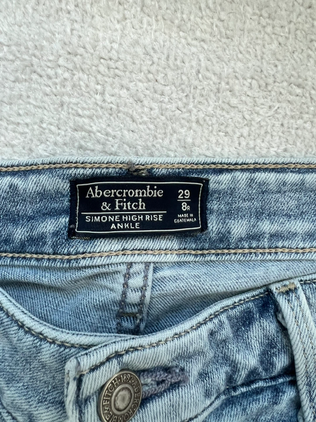 Abercrombie & Fitch Simone High Rise Ankle Jeans Size 29/8R - photo 2