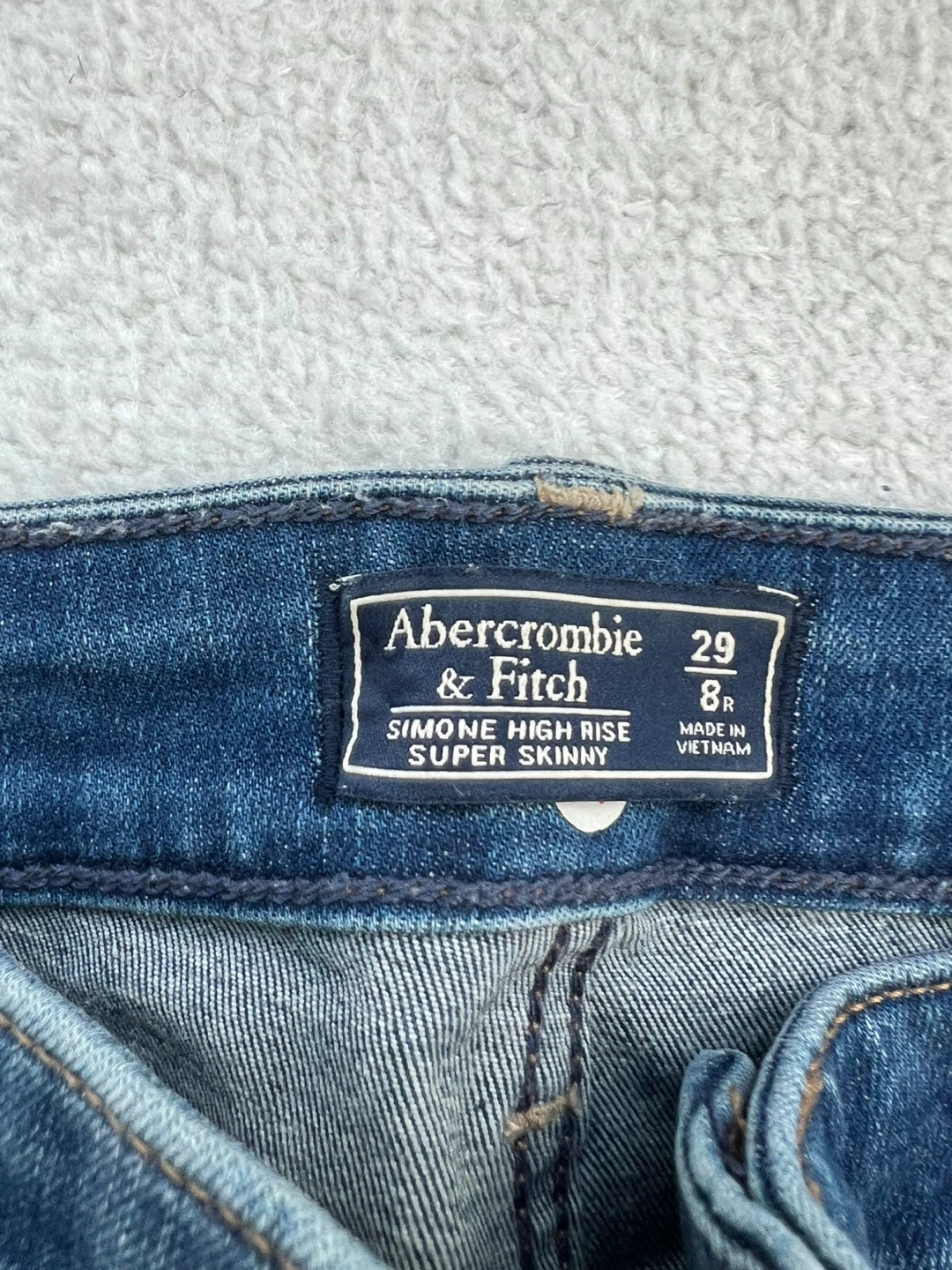 Abercrombie & Fitch High Rise Super Skinny Jeans Size 29/8R - photo 2