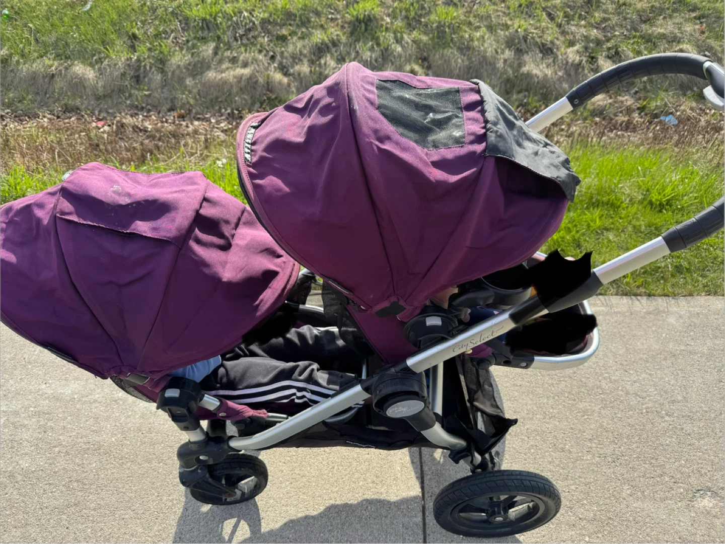 Baby Jogger City Select Double Stroller - Purple