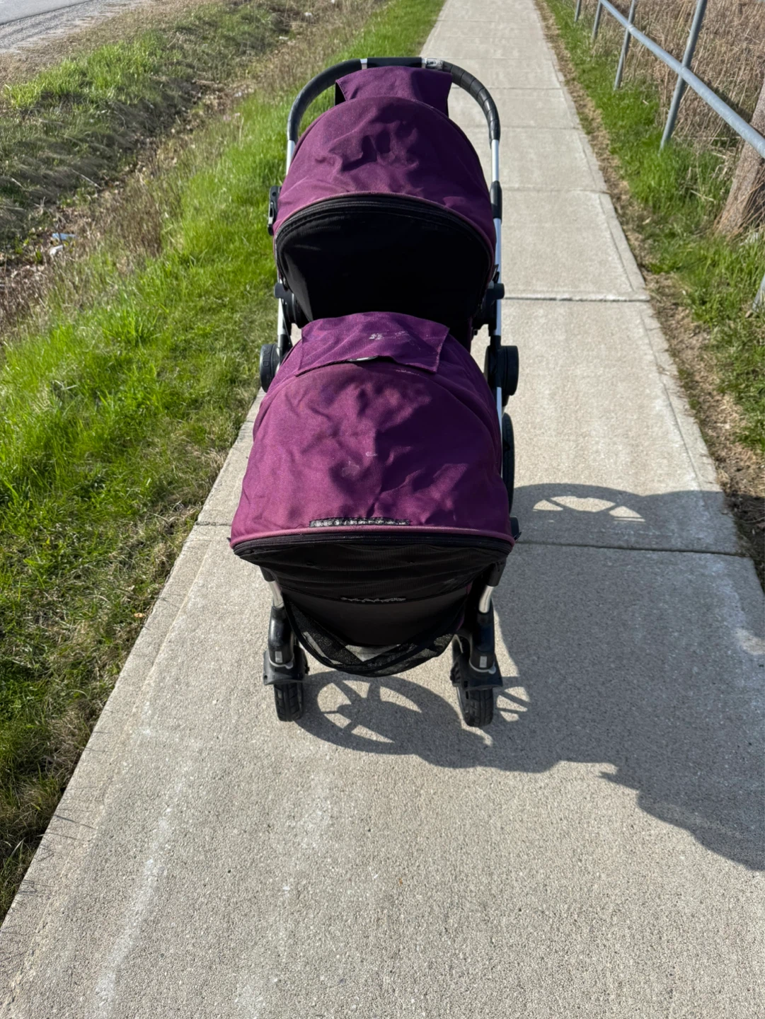 Baby Jogger City Select Double Stroller - Purple - photo 4