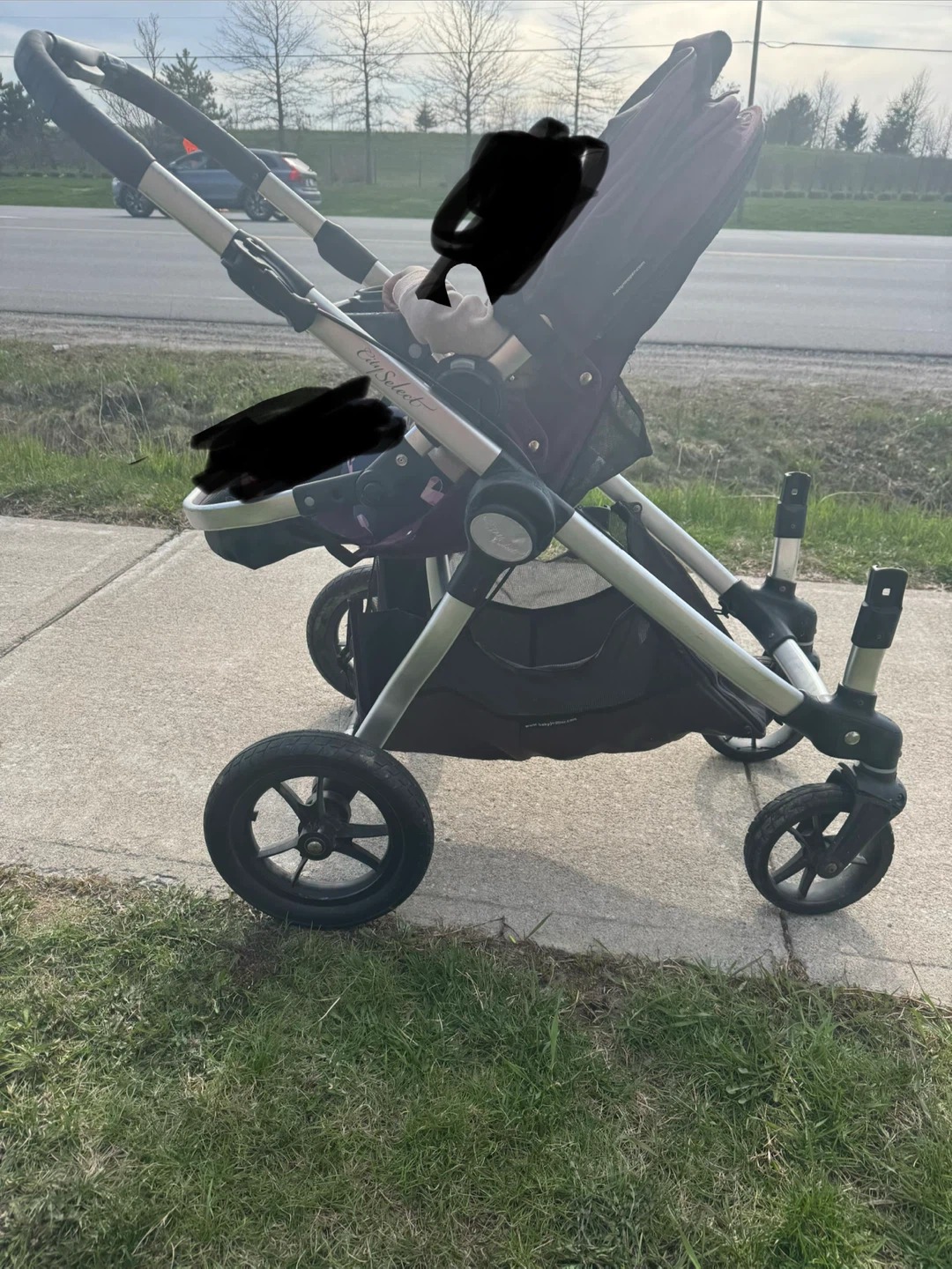 Baby Jogger City Select Double Stroller - Purple - photo 3