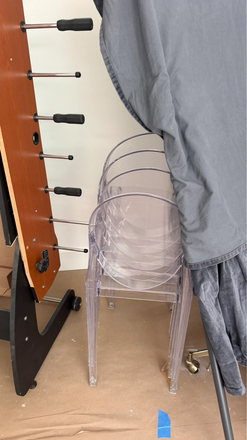 Stackable Clear Ghost Chairs (Set of 4) - photo 3