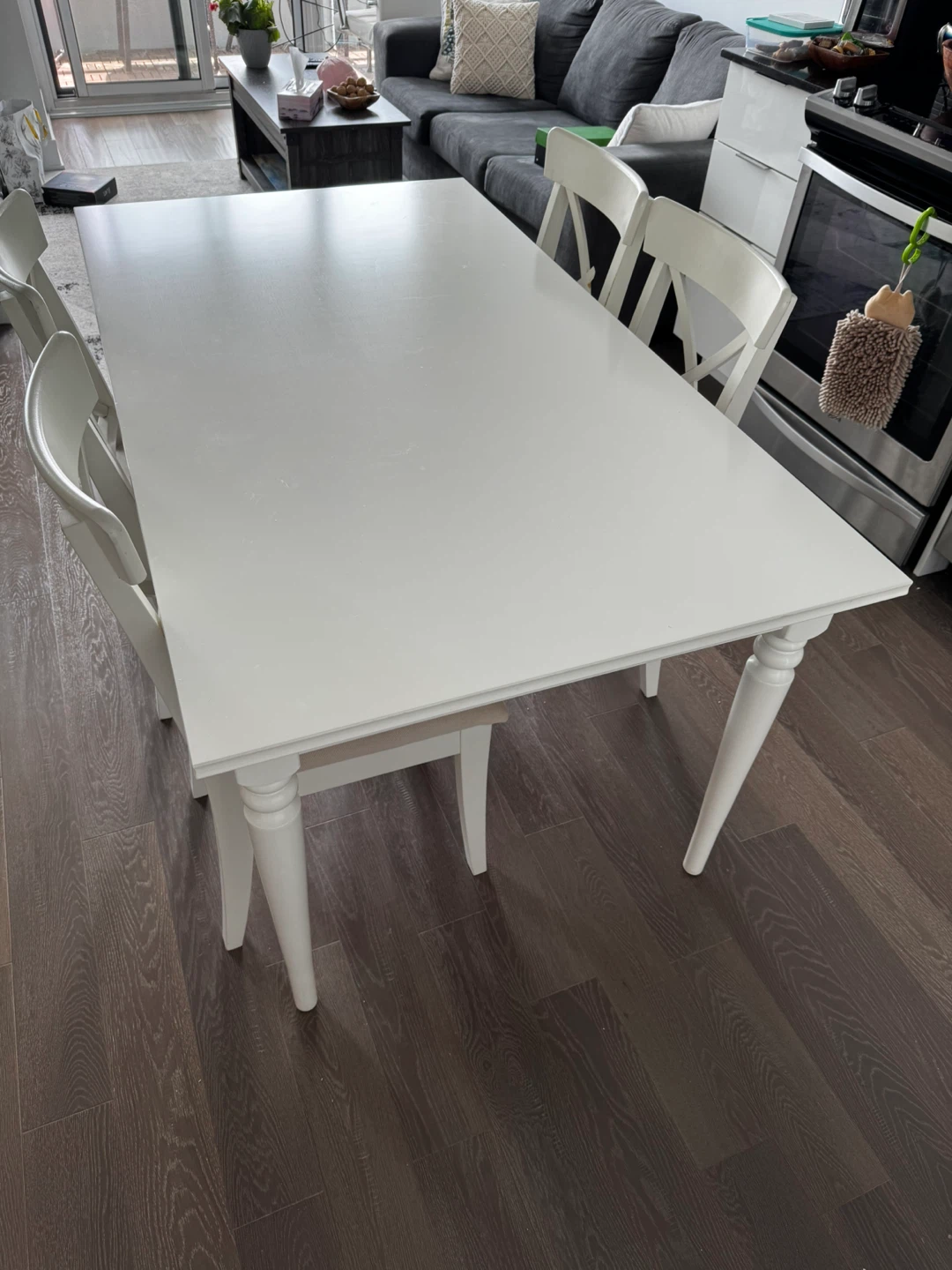 IKEA ROSENTORP Extendable Dining Table – White