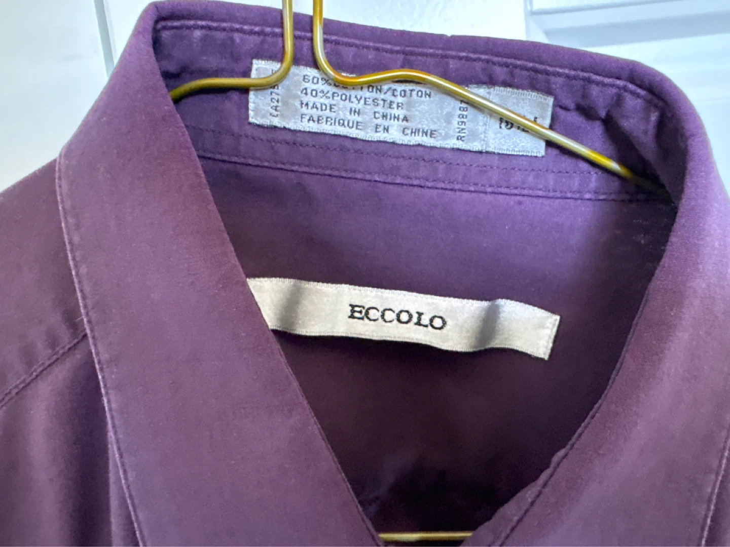 ECCLO Purple Dress Shirt - 16 1/2 - photo 2