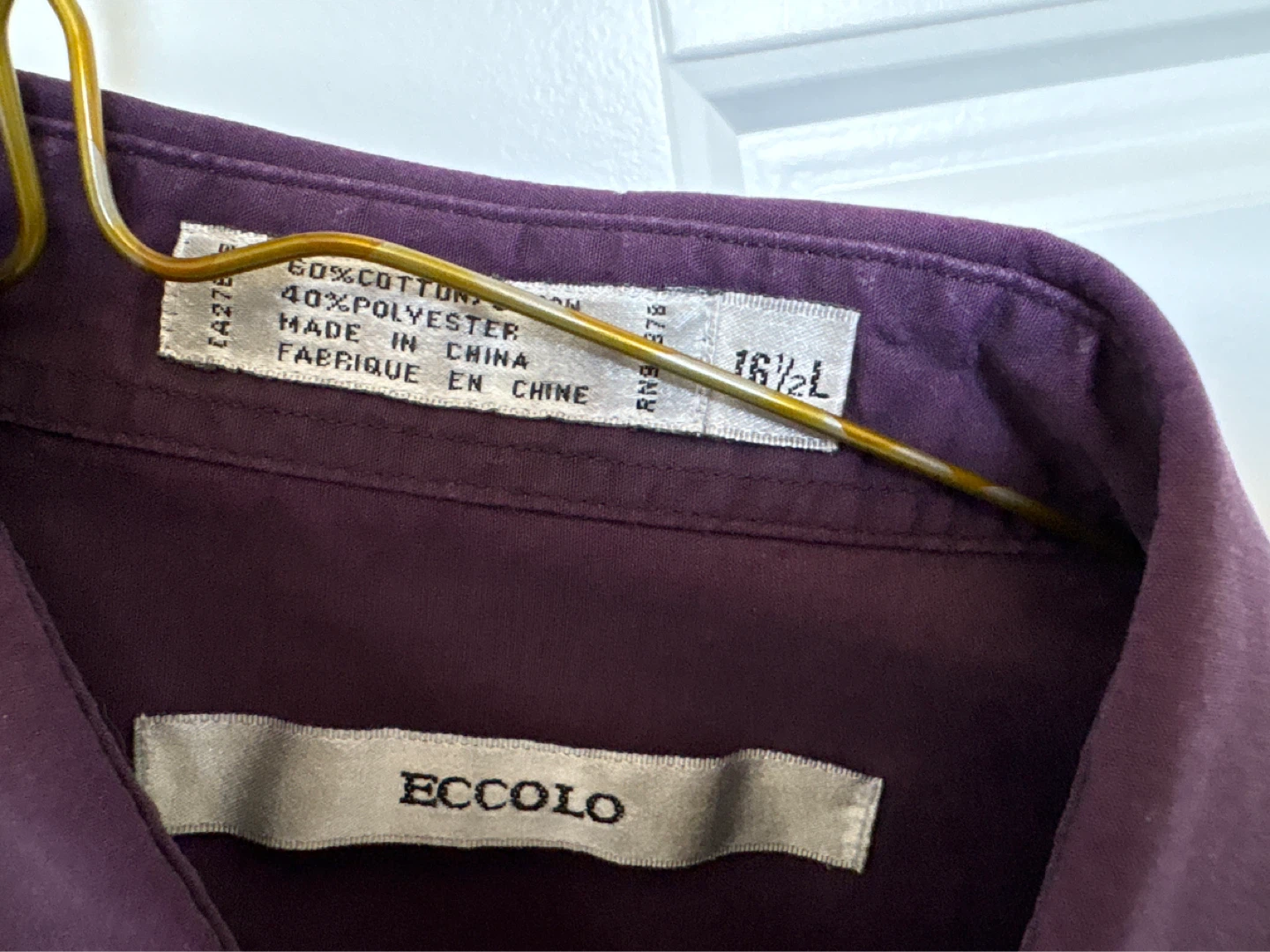 ECCLO Purple Dress Shirt - 16 1/2 - photo 3