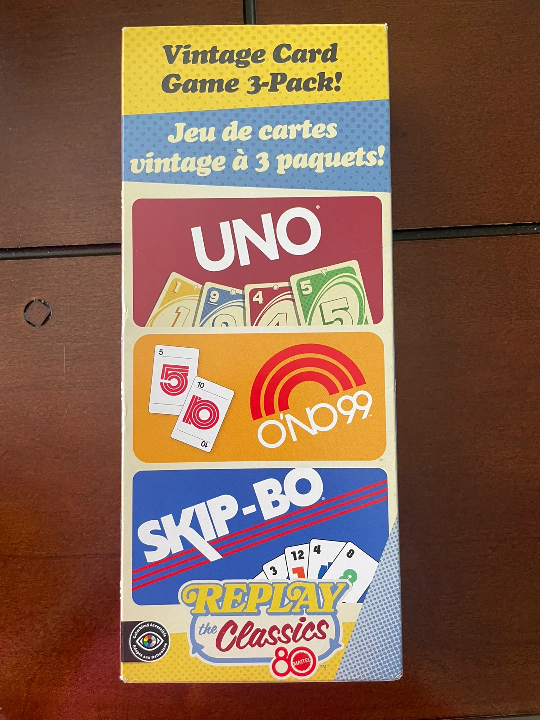 NEW! Vintage Card Game 3-Pack: UNO, ONO 99, & Skip-Bo - photo 2