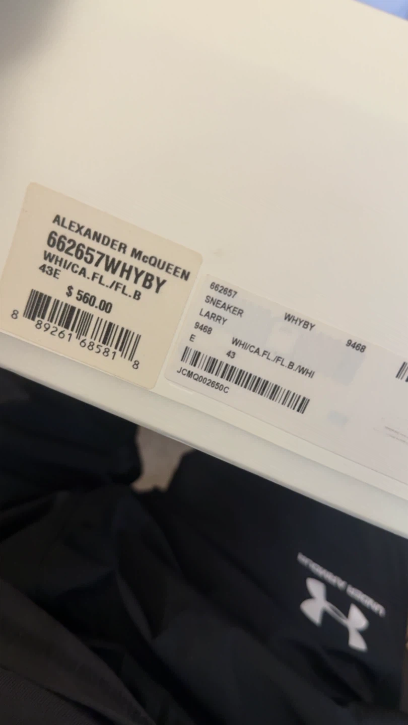Alexander McQueen Oversized Sneaker White/Purple/Blue - photo 4