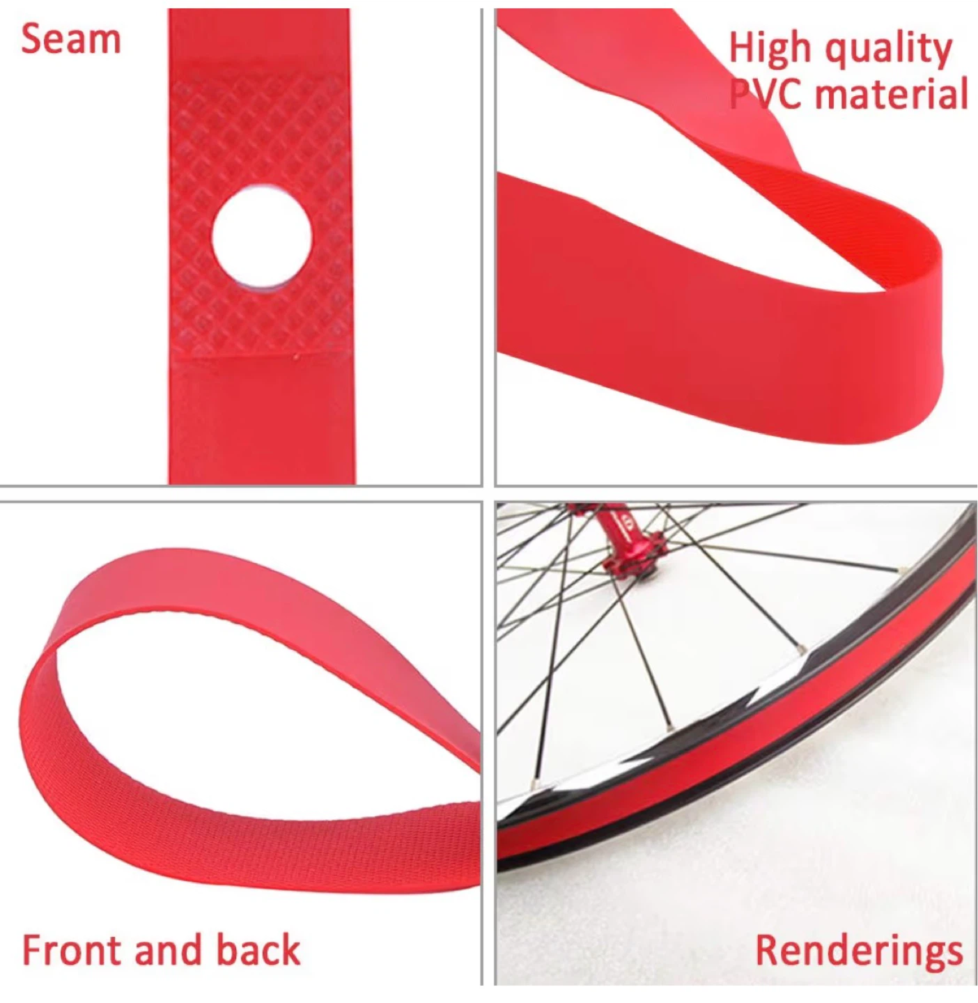 Red Bicycle Rim Tape - photo 2