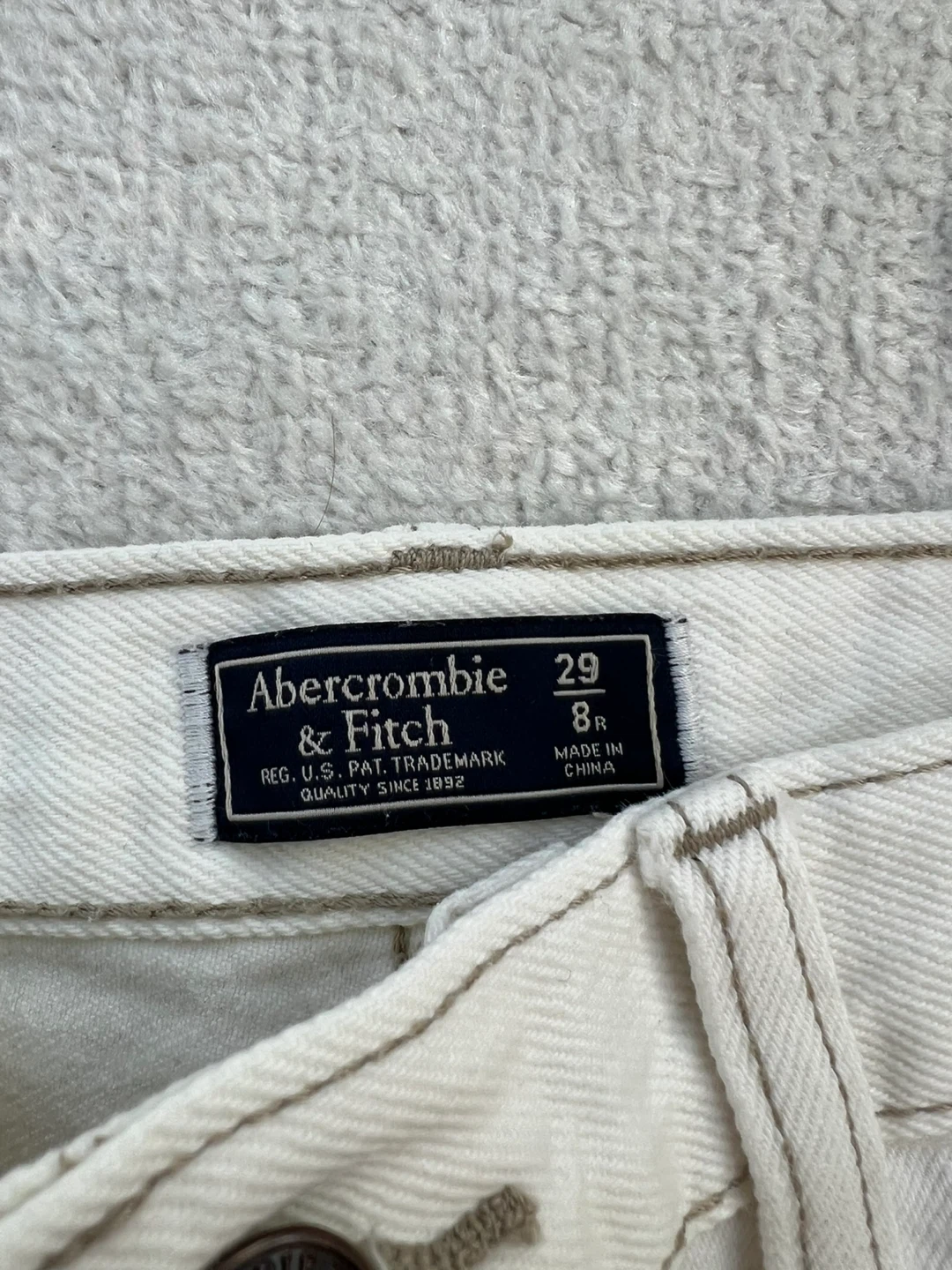 Abercrombie & Fitch Cream Jeans - Size 29/8R - photo 2