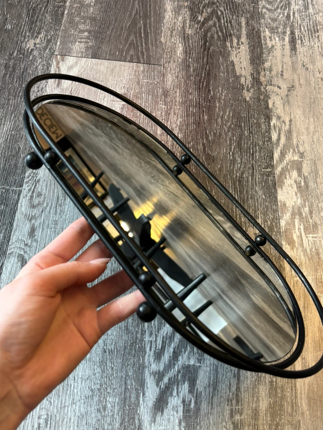 Oval Decorative Mirror Tray - photo 4