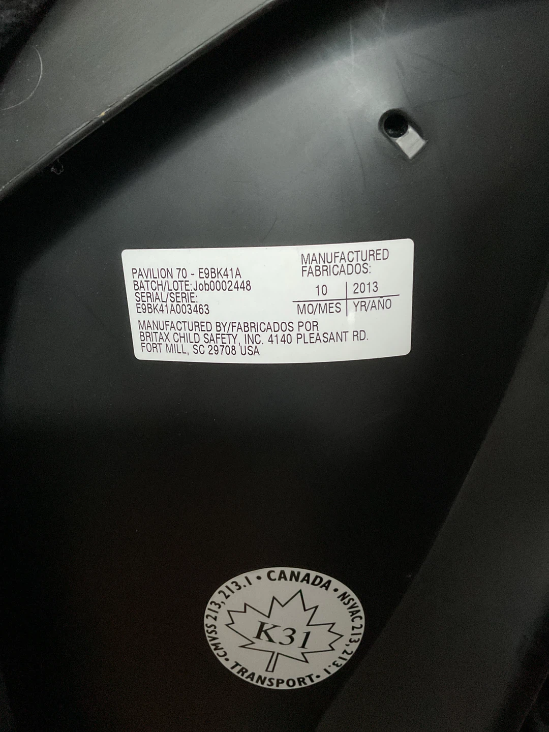 Britax Pavilion Car Seat - photo 4