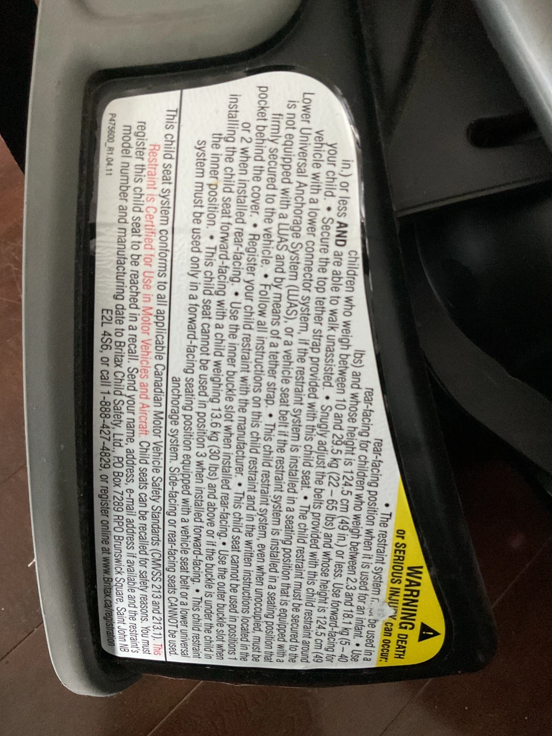 Britax Pavilion Car Seat - photo 3