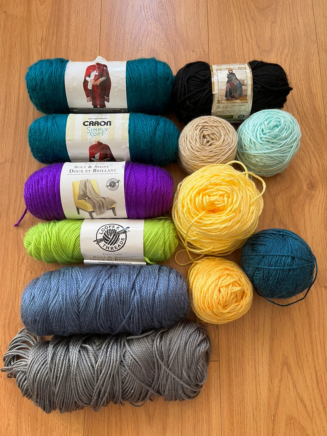 Worsted Weight Acrylic Yarn Bundle